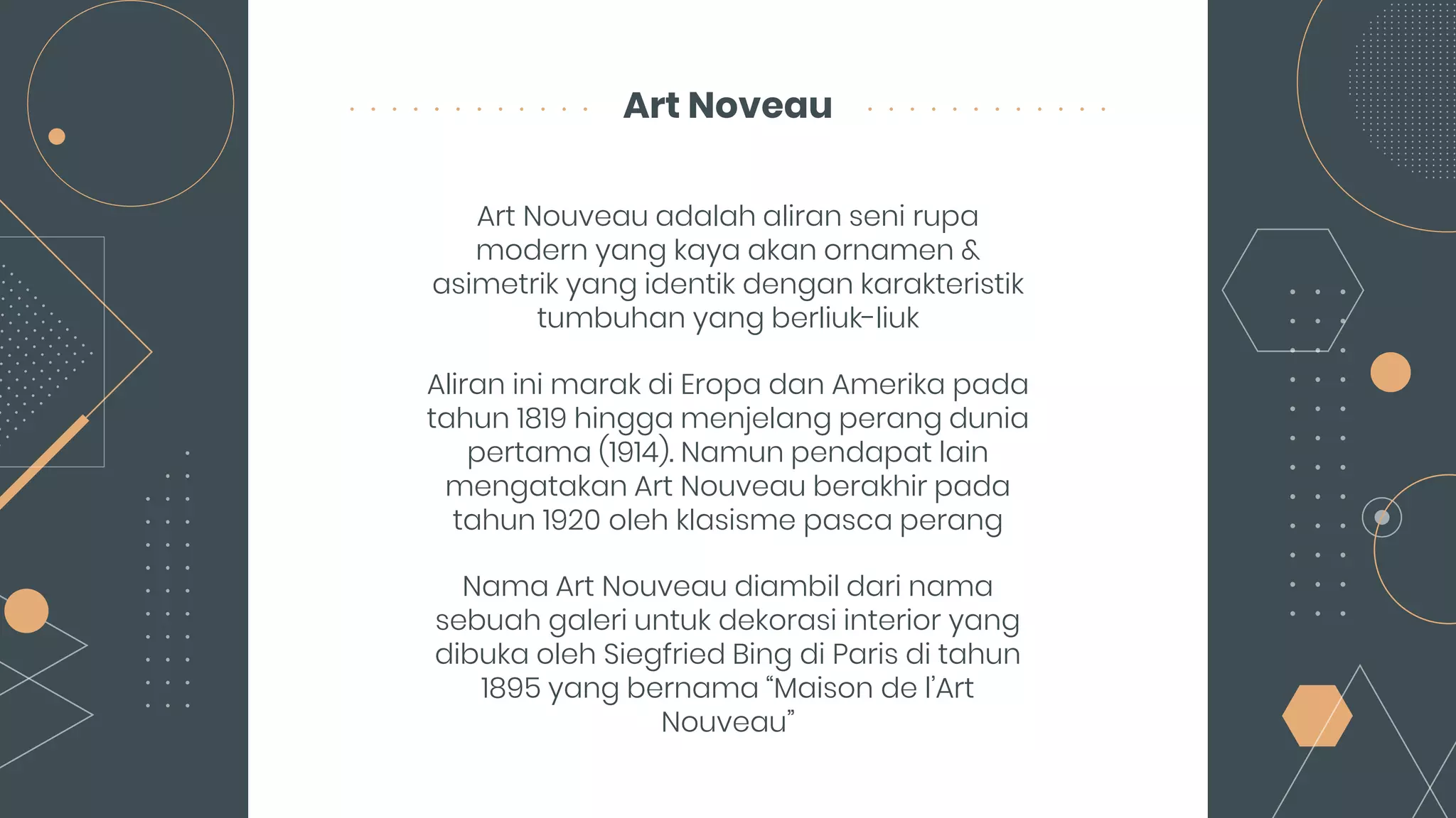 Art Nouveau In Architecture | PPTX