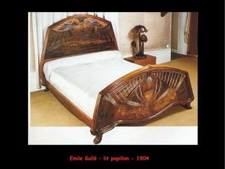 Emile Gallé – lit papillon - 1904 
