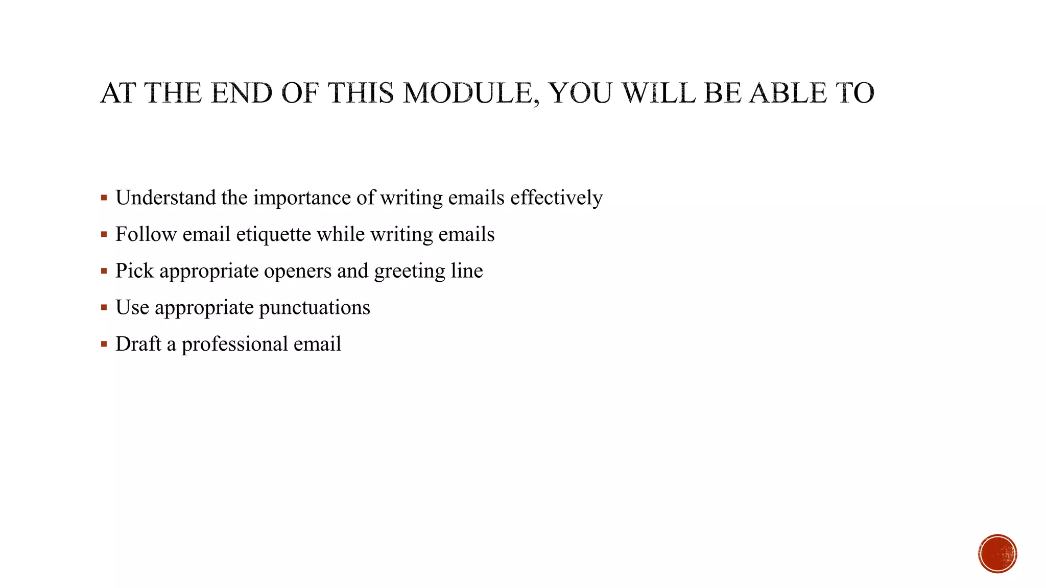 Art of email writing | PPTX