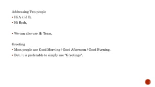 Art of email writing | PPTX