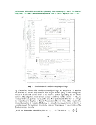 Mechanic Spring Drawing.pdf Art of fatigue analysis of helical compression spring used in two | PDF