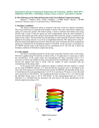 Art of fatigue analysis of helical compression spring used in two | PDF