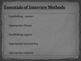 The Art of interviewing techniques | PPTX