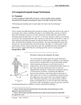 Longsword Components Art of longsword combat | PDF