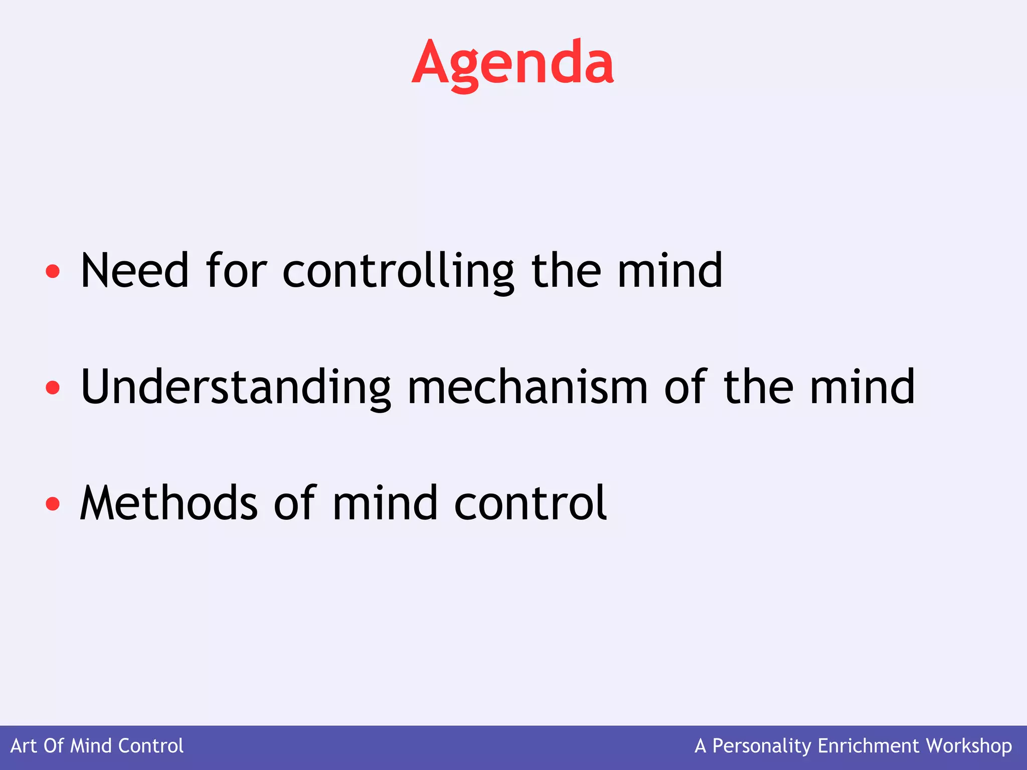 Art of mind control | PPT