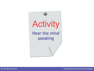 Art of mind control | PPT