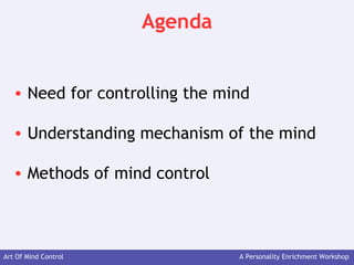 Mind Control Example Art of mind control | PPT