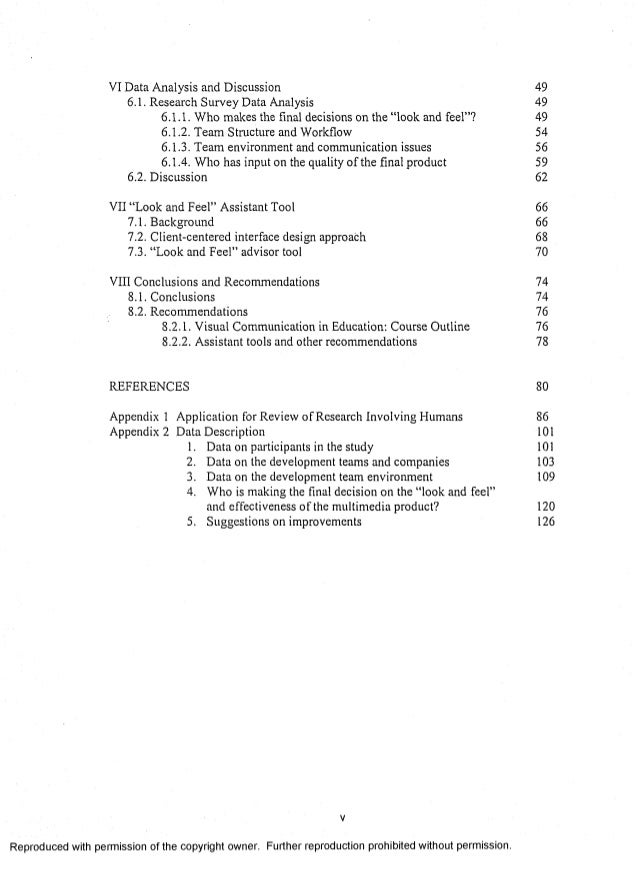Multimedia thesis