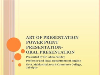Mastering Effective PowerPoint and Oral Presentation Skills for Success ...