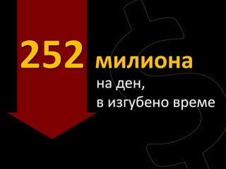 милиона
на ден,
в изгубено време
 