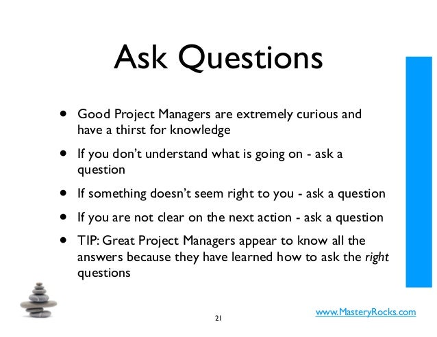 art of project management what your pmp certification is questions to ask managers