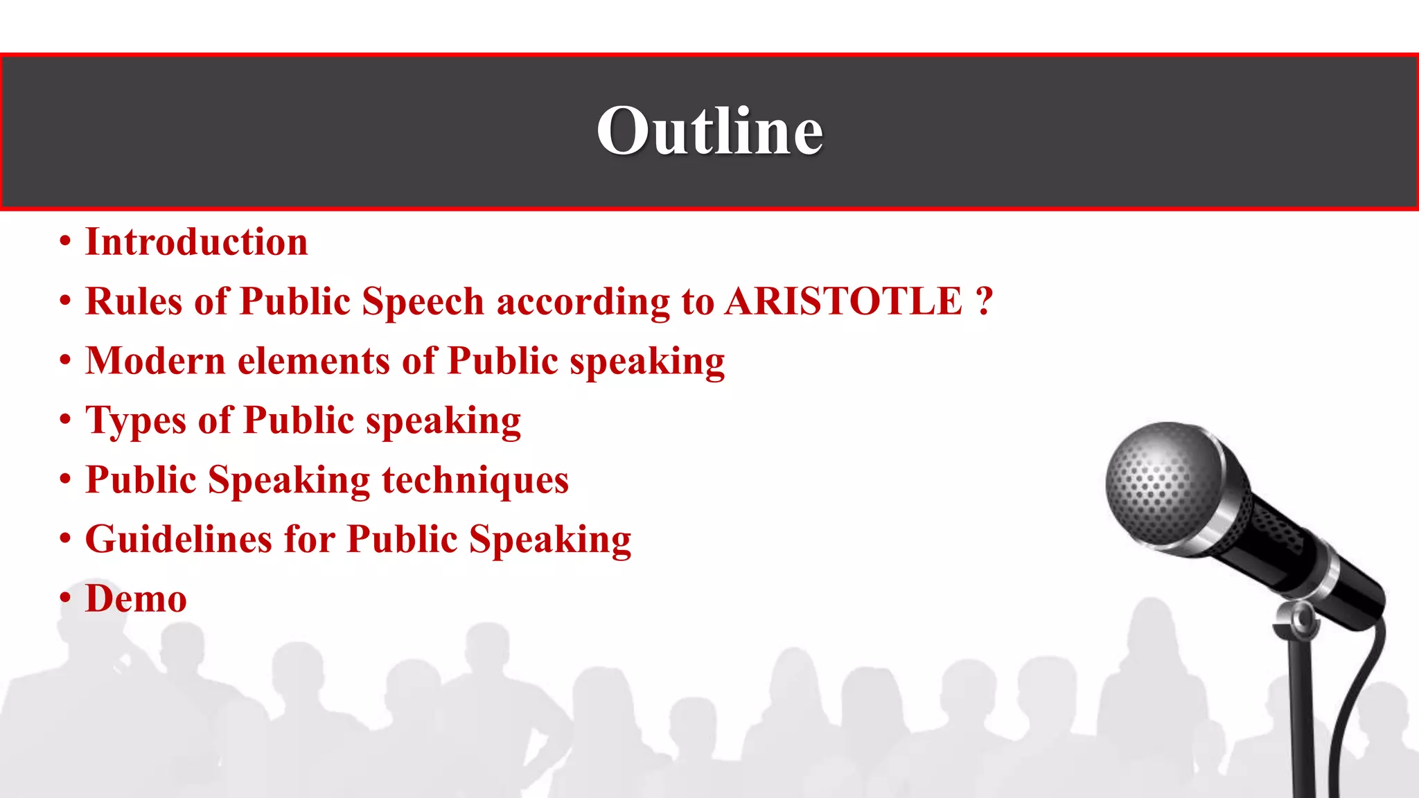 Art of public speaking | PPTX