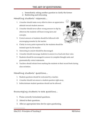 Art of questioning | DOC