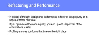 Art of refactoring - Code Smells and Microservices Antipatterns | PPTX
