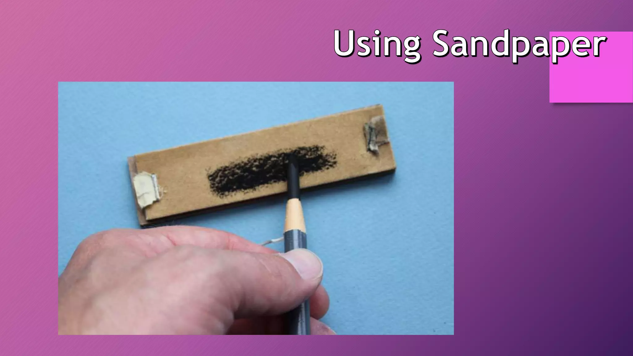 Art of sharpening pencils