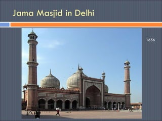 Jama Masjid in Delhi 1656  
