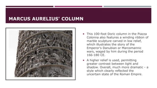 Roman Column Front art of the roman empire.pptx about its. | PPTX