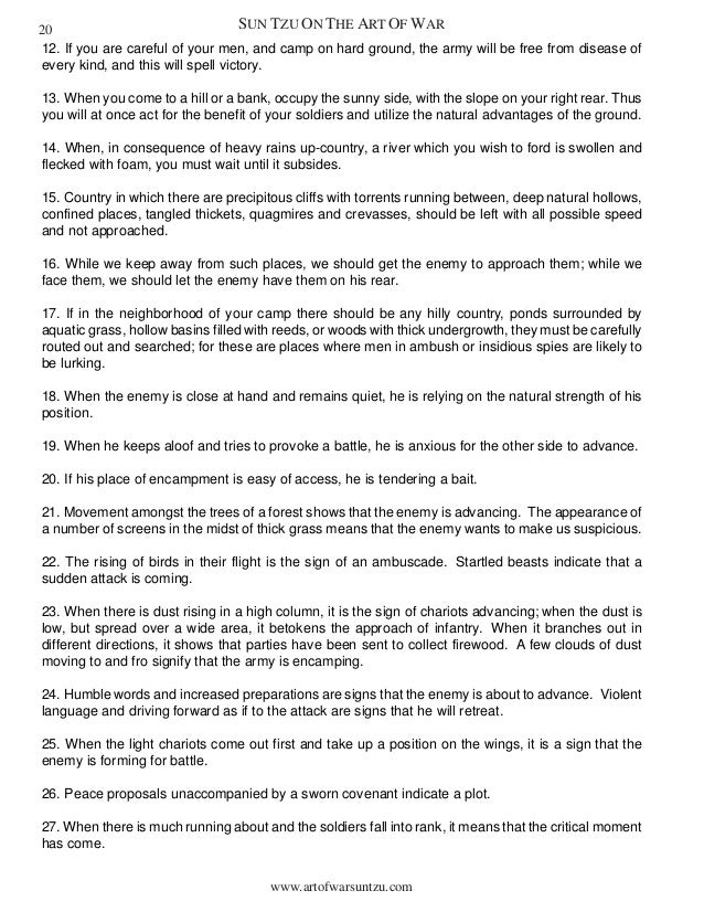 Book Summary: The Art of War by Sun Tzu the art of war pdf download