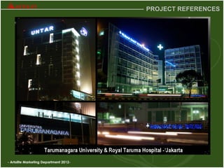 - Artolite Marketing Department 2012-
PROJECT REFERENCES
 