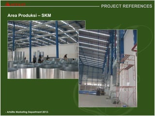 - Artolite Marketing Department 2012-
PROJECT REFERENCES
Area Produksi – SKM
 