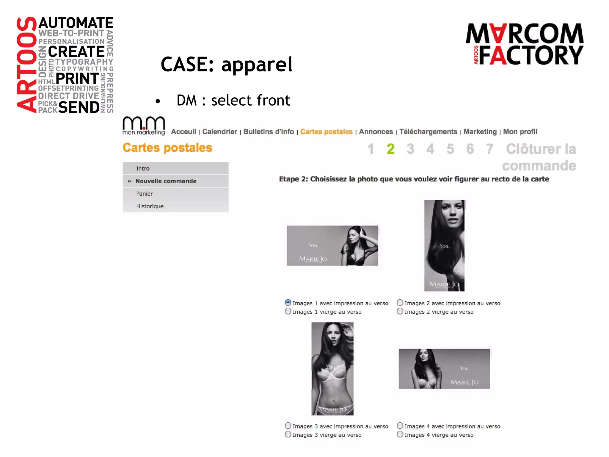 CASE: apparel DM : select front 