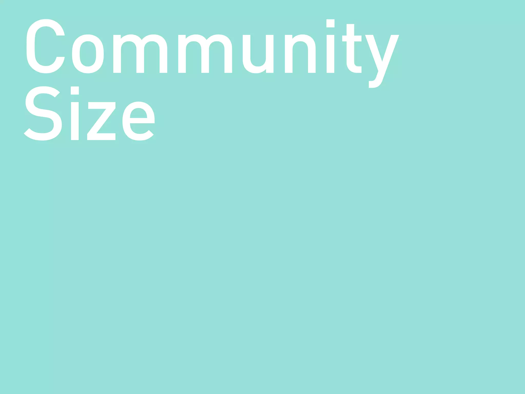 Community
Size
 