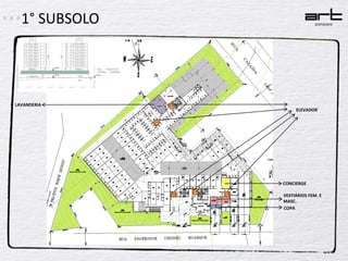 1° SUBSOLOLAVANDERIAELEVADORCONCIERGEVESTIÁRIOS FEM. E MASC.COPA