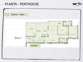 PLANTA - PENTHOUSE2 dorms. - Meio94,99m²