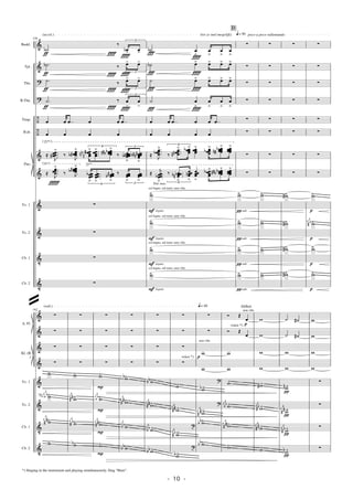 &
&
?
?
÷
÷
&
&
&
&
V
V
Vc. 1
Vc. 2
Cb. 1
Cb. 2
Timp.
B.dr.
Pno.
Baskl.
Tbn.
B.Tbn.
Tpt.
(accel.) (tot zo snel mogelijk)
(√)
(¤)
¤
poco a poco rallentando
156
.˙b
‰
3
œb> œ>
.˙b ‰
3
œ> œ>
.˙ ‰
3
œ> œ>
.˙ ‰
3
œ
>
œ
>
œ œ ..œ œ œ ..œ
œ œ œ œ
≈ ....J
œœœœ#
˘
‰
J
œœœœ#b
˘ 6
œœœœ
#
n
bn
˘ ....
œœœœ
˘ œœœœœbbnn
˘
‰
3
œœœœœnb
ﬂ
œœœœœ
nn#b
ﬂ
≈
....J
œœœœ
˘
‰ J
œœœœœ#b
˘
6
œœœœ
b
ﬂ
....
œœœœ
ﬂ
œœœœ#b
ﬂ
‰
3
œœœœ
ﬂ
œœœœ
ﬂ
∑
∑
∑
∑
ƒ
ƒ
ƒ
ƒ
Î
Î
Î
Î
Î
Î
Î
Î
Îf
˙b œ
ﬂ
œ
ﬂ
œ
ﬂ
œ
ﬂ
˙b œ˘ œ˘ œ˘ œ˘
˙ œ˘ œ˘ œ˘ œ˘
˙ œ
ﬂ
œ
ﬂ
œ
ﬂ
œ
ﬂ
œ œ ..œ œ œ ..œ
œ œ œ œ
≈
....
J
œœœœb
˘ 6
‰
....
œœœœn#
˘ œœœœb ˘ œœœœ
˘ œœœœb
˘ œœœœœb#n
˘ œœœœœ
˘
≈ ....
j
œœœœb
ﬂ 6
‰ ....
œœœœbnb
ﬂ
œœœœn
ﬂ
œœœœ
ﬂ
œœœœ
b ˘ œœœœœbbn#
˘ œœœœœ
˘
·w
·w
·w
·w
Ï
Ï
Ï
Ï
Î
Î
Î
Î
F
F
F
F
col legno, sul tasto, non vibr.
col legno, sul tasto, non vibr.
col legno, sul tasto, non vibr.
col legno, sul tasto, non vibr.
legato
legato
legato
legato
Ped. max.
∑
∑
∑
∑
∑
∑
∑
∑
·w
·w
·w
·w
sub.π
sub.π
sub.π
sub.π
D
q=50
∑
∑
∑
∑
∑
∑
∑
∑
·w
·w
·w
·w
∑
∑
∑
∑
∑
∑
∑
∑
·w#
·w#
·w#
·w#
∑
∑
∑
∑
∑
∑
∑
∑
·w
·w¬ı
·w
·w
p
p
p
p
&
&
&
&
&
&
V
V
Vc. 1
Vc. 2
Cb. 1
Cb. 2
A. Fl.
Kl. (B
)
(rall.)
162
∑
∑
∑
∑
·w
·w
ıı
·w
¬¬
·w
∑
∑
∑
∑
·w
·w
¬¬
·w¬ı
·wb
∑
∑
∑
∑
·w
·w
ıı
·w¬¬
·w
P
P
P
P
∑
∑
∑
∑
·wb
·w
¬¬
·w
ıı
·wbb
∑
∑
∑
∑
·wbb
·w
¬¬
·w
ıı
·wbb
∑
∑
∑
∑
·w
·w
¬¬
·w¬ı
t
·wb
t
∑
∑
w
p
w
·wb
?
·w
¬¬
?
·wbb
·wbb
voice *)
q=40
non vibr.
Ó Œ
œ
p
Ó Œ
œ
w
w
·w
·w
ıı
·w
¬¬
·w
voice *)
Altﬂuit
non vibr.
w
w
w
w
·w#
·w
ı¬
·w
¬¬
·w
˙ ˙#
˙ ˙#
w
w
·wn
·w
¬¬
·w
ı¬
·wb
π
π
π
π
w
w
w
w
∑
∑
∑
∑
- 10 -
@
*) Singing in the instrument and playing simultanuously. Sing "Hum".
 