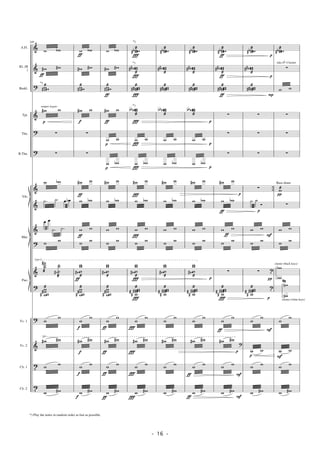 &
&
?
&
?
?
&
&
&
?
&
?
?
&
t
t
Vc. 1
Vc. 2
Cb. 1
Cb. 2
Baskl.
Vib.
Pno.
Mar.
A.Fl.
Kl. (B
)
Tbn.
B.Tbn.
Tpt.
(√)
√
249
w wb
w#
ƒ
w#
www#
æ
w#
p
w
∑
∑
w wb
.˙ .˙ œ œb
œ œ
.˙ .˙
w
w
˙˙˙
#
æ
˙˙
˙˙#
æ
wwww
##
æ
w
w
w# w#
w w
w w#
*)
sempre legato
w
ƒ
wb
w# w#
www#
æ
w#
f
w
∑
∑
w#
ƒ
w
w wb
w
ƒ
w
w
w
ww
ww#
æ
ƒ
wwww
##
æ
w
f
w
w#
f
w#
w
f
w
w
f
w#
w wb
w# w#
www#
æ
ƒ
w#
ƒ
w
w
p
w
w
p
wb
w# w
w wb
w w
w
w
ww
ww#
æ
wwww
##
æ
w
w
w# w#
w w
w w#
ƒ
ƒ
ƒ
ƒ
wwwb#
æ
Ï
www##
æ
Ï
wwww##
æ
Ï
wwwbb
æ
Ï
w
Ï
w
w
Ï
wb
w#
Ï
w
w wb
w
Ï
w
w
w
ww
ww#
æ
Ï
wwwww
#
##
æ
Ï
w
w
w# w#
w w
w w#
Ï
Ï
Ï
Ï
*)
*)
*)
wwwb#
æ
www##
æ
wwww##
æ
wwwbb
æ
w w
w wb
w# w
w wb
w w
w
w
ww
ww#
æ
wwwww
#
##
æ
w
w
w# w#
w w
w w#
wwwb#
æ
www##
æ
wwww##
æ
wwwbb
æ
w w
w wb
w# w
w wb
w w
w
w
ww
ww#
æ
wwwww
#
##
æ
w
w
w# w#
w w
w w#
p
p
p
p
ƒ
ƒ
wwwb#
æ
ƒ
www##
æ
ƒ
wwww##
æ
ƒ
∑
∑
∑
w# w
w
ƒ
wb
w w
w
w
∑
wwwww
#
##
Ï
æ
w
w
w# w#
?
w w
w w#
p
ƒ
p
F
F
ƒ
wwwb#
æ
www##
æ
wwww##
æ
∑
∑
∑
∑ ÷
˙ ˙
Ó
w w
w
w
∑ t
wwwww
#
##
æ t
w
w
w
p
w
w w
w w#
p
p
P
p
F
p
F
wwwb#
æ
∑
w w
∑
∑
∑
wæ
π
∑
w w
w
w
w
wb
b
w
wn
n
w
w
w
F
w
w w
w w#
take E -Clarinetb
Bass drum
cluster (black keys)
π
D
cluster (white keys)
- 16 -
*) Play the notes in random order as fast as possible.
 