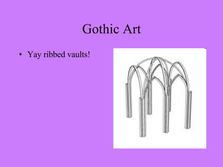 Yay ribbed vaults! Gothic Art 