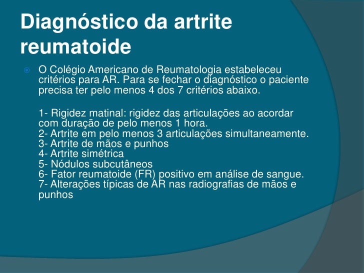 Artrite reumatoide (ar)