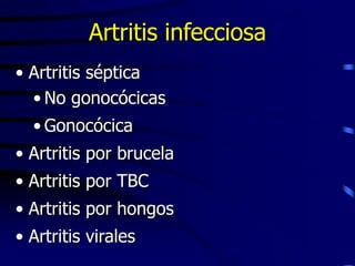 Artritis infecciosa ,[object Object]