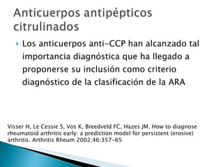 HCM - Reumatologia - Artritis Reumatoide | PPT
