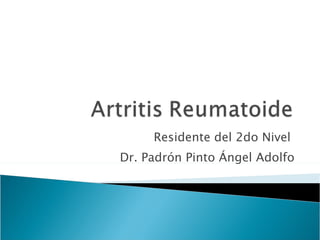 HCM - Reumatologia - Artritis Reumatoide