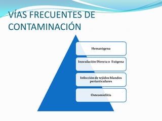 VÍAS FRECUENTES DE CONTAMINACIÓN