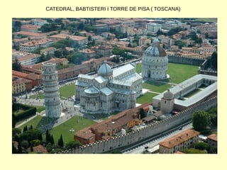CATEDRAL, BABTISTERI I TORRE DE PISA ( TOSCANA)
 