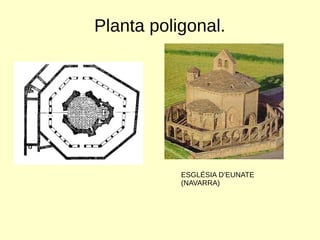 Planta poligonal.
ESGLÉSIA D’EUNATE
(NAVARRA)
 