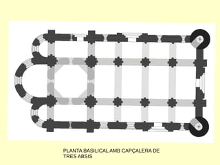 PLANTA BASILICAL AMB CAPÇALERA DE
TRES ABSIS
 