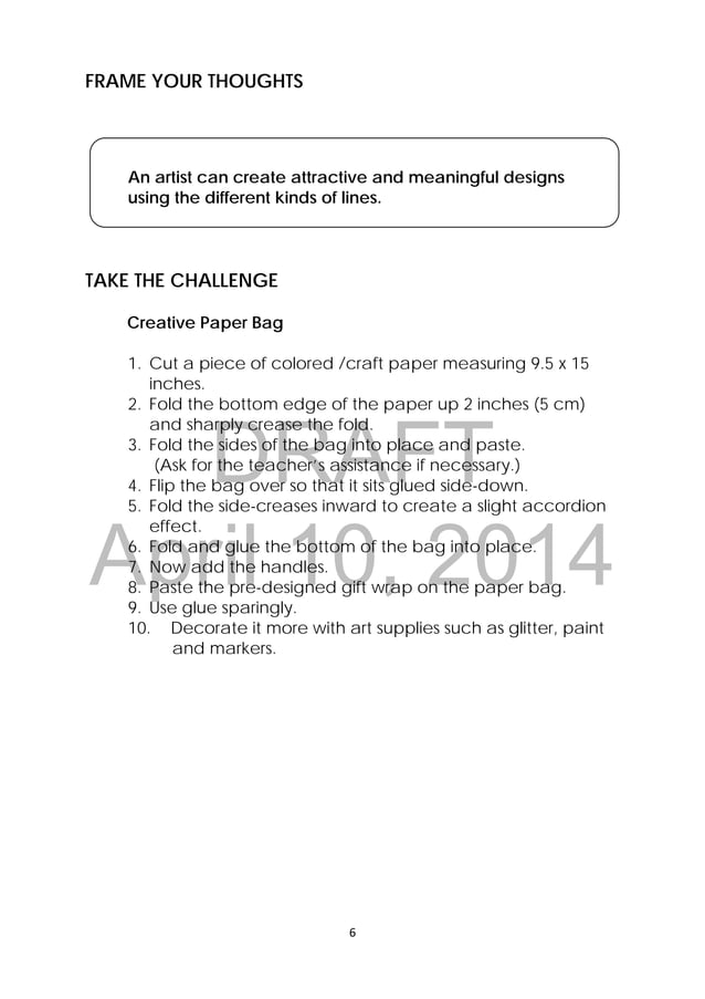K TO 12 GRADE 3 LEARNING MATERIAL IN ARTS