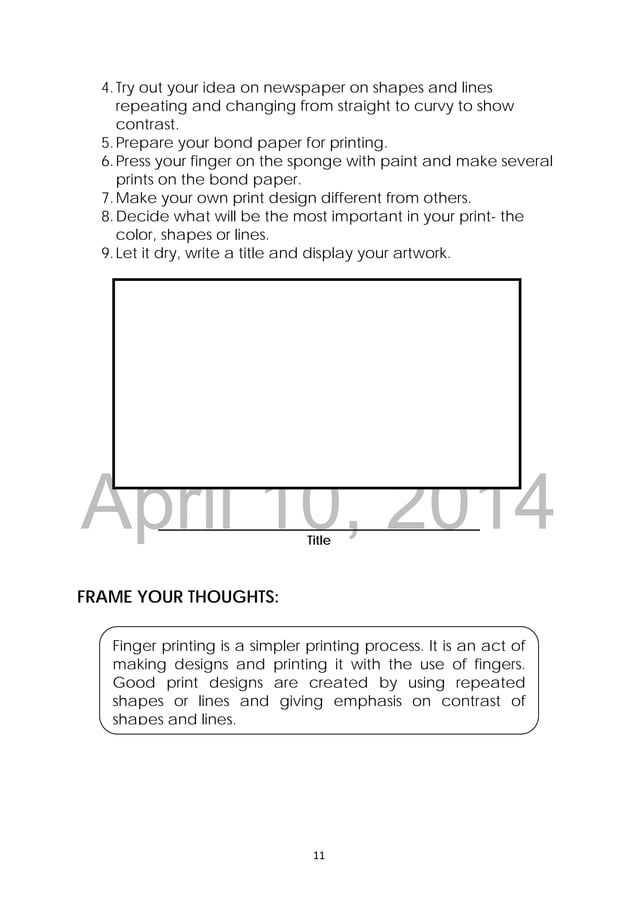 K TO 12 GRADE 3 LEARNING MATERIAL IN ARTS