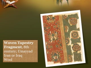Woven Tapestry Fragment, 8th century; UmayyadIran or IraqWool  