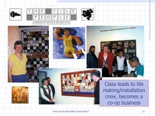 Class leads to tile making/installation crew, becomes a co-op business 