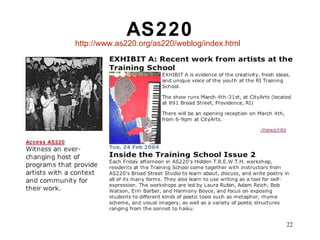 AS220 http://www.as220.org/as220/weblog/index.html 