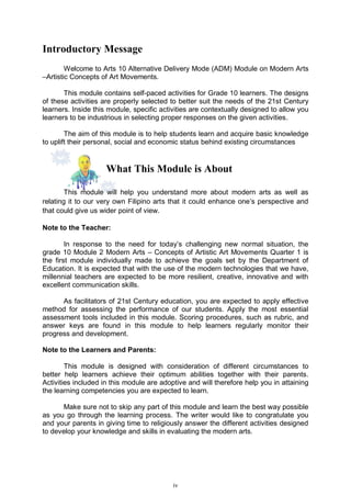 Arts quarter1-mod2-cover-lesson-6-10 v3