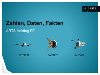 Zahlen, Daten, Fakten
ARTS Holding SE
BETTER FASTER AHEAD
 