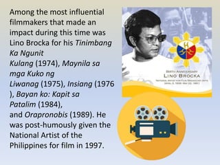 Arts 10 filmmaking philippines | PPTX