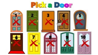 Pick a Door
1 2 3 4 5
6 7 8 9 10
 