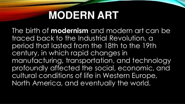 Art And Culture In The Modern Contemporary Eras