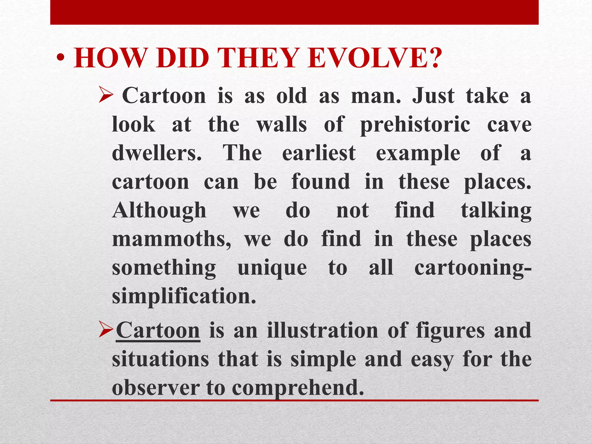 TYPES OF CARTOON! eXAMPLES PPT